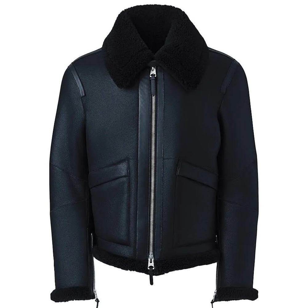 MACKAGE MEN KRISTIAN BLACK 42 - MEN’S BOMBERS LEATHER JACKET
